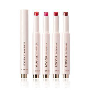 The Saem - Eco Soul Kiss Button Lips Matte New - 13 Colors #05 Red Warmer