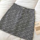 Two-tone High-waist Skirt