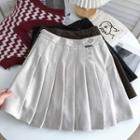 Plain Woolen Accordion Pleat Skirt