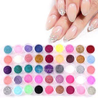 Nail Glitter 45 Colors Set  - 45 Colors 1 Set