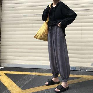 Hooded Long-sleeve T-shirt / Harem Pants