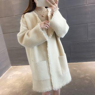 Fringe Edge Knit Coat