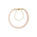 Fashion Temperament Plated Gold Freshwater Pearl Bracelet Golden - One Size