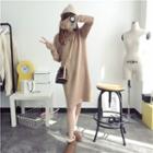 Long-sleeve Pocketed Knit Dress