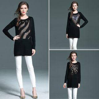 Long Sleeve Embroidered Tunic