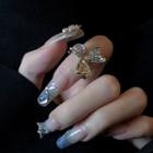 Gemstone Butterfly Open Ring