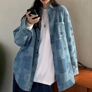 Checkered Denim Shirt