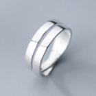 925 Sterling Silver Polished Layered Ring