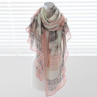 Print Cotton Light Scarf