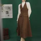 Halter-neck Overall Dress