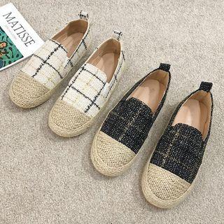 Tweed Espadrille Flats