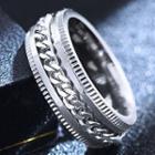Turnable Chain Stainless Steel Ring