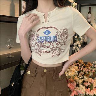 Printed Top Dots - Almond - One Size