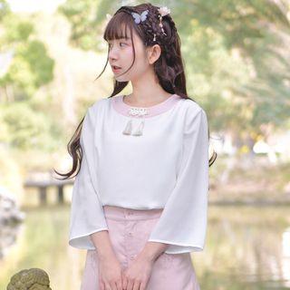 Tassel 3/4-sleeve Top