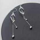 925 Sterling Silver Swirl Fringed Earring 1 Pair - S925 Silver - As Shown In Figure - One Size