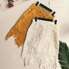 Lace Straight-fit Skirt