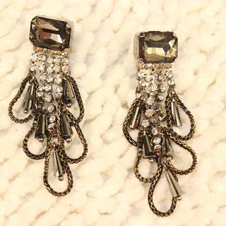 Rhinestone Chain Earrings