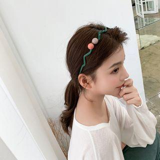 Resin Bead Wavy Face Wash Headband