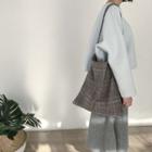Plaid Woolen Shoulder Bag