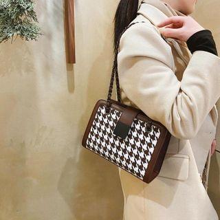 Houdstooth Shoulder Bag