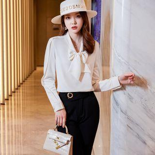 Tie Front Blouse / Dress Pants