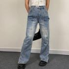 Low-waist Pocket-detail Jeans