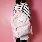 Canvas Stitched Applique Backpack