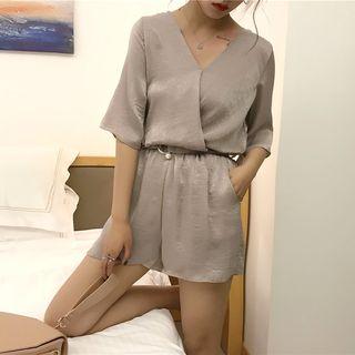 Loose-fit Plain Jumpsuit