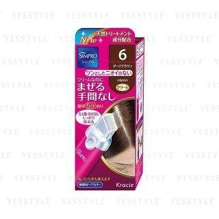 Kracie - Simple One Touch Men Hair Color (fragrance Free) (#06 Dark Brown) 80g