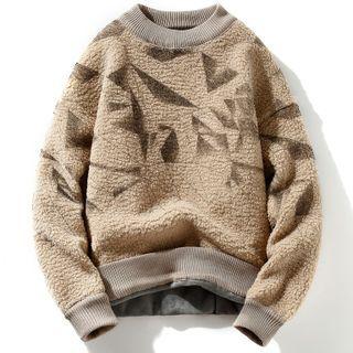 Fleece Print Sweatshirt