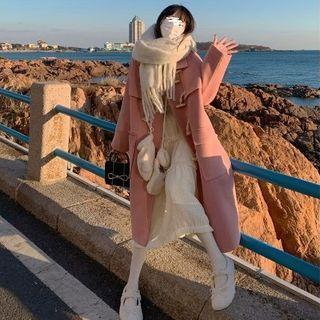 Toggle Long Coat / Midi A-line Skirt