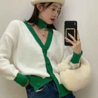 Halter Two-tone Cardigan