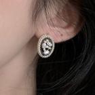 Faux Pearl Alloy Earring / Cuff Earring