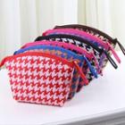 Houndstooth Zip Pouch