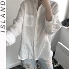 Linen Shirt White - One Size
