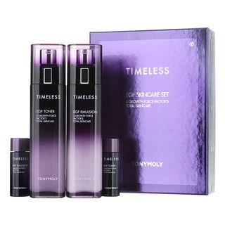 Tony Moly - Timeless Egf Skin Care Set : Toner 140ml + 20ml + Emulsion 140ml + 20ml 4pcs