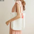 Reversible Lace-panel Shopper Bag