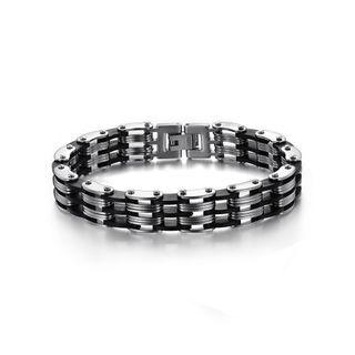 Fashion Personality Chain 316l Stainless Steel Bracelet Silver - One Size
