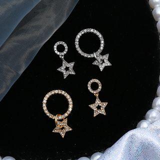 Circle Star Drop Earring