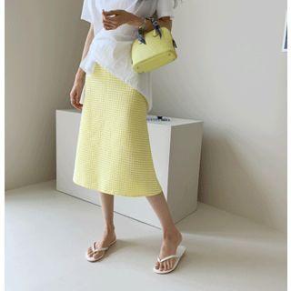 Patterned Mermaid Midi Skirt