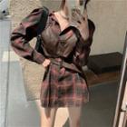 Plaid Shirt Dress / Spaghetti Strap Top