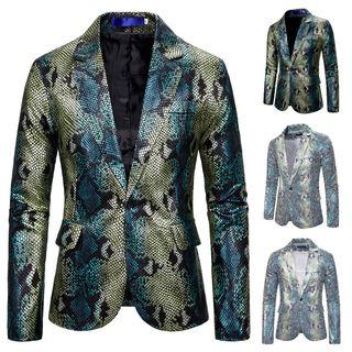 Python Print Single-button Blazer