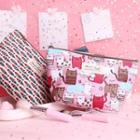 Cat / Fish / Elephant Patterned Zip Pouch