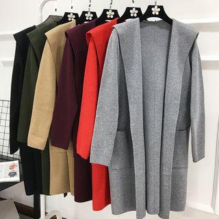Hood Open Front Cardigan