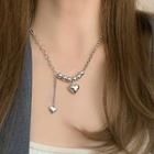 Heart Pendant Necklace 1 Pc - Heart Pendant Necklace - Silver - One Size