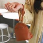 Zipped Handbag With Shoulder Strap