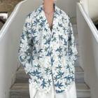 Leaf Print Blazer