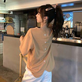 Short Sleeve Buttoned Back T-shirt