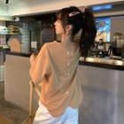 Short Sleeve Buttoned Back T-shirt
