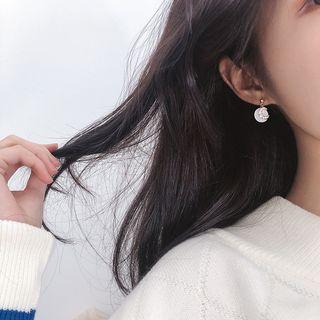 Rhinestone Moon Drop Earring / Clip-on Earring